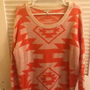 Gianni Bini Orange Sweater
